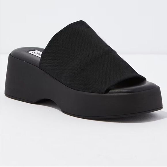 NWOT Steve Madden Women's Slinky30 Platform Sandal Size 39 in Black - Picture 14 of 14